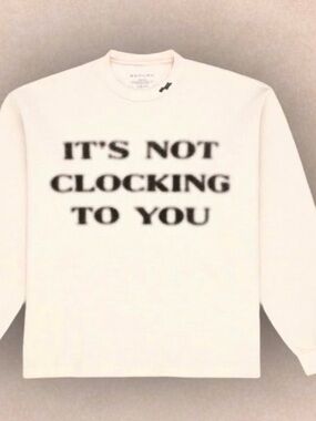 SKYLRK- Justin Bieber’s “Bieberchella” waffle thermal cream crewneck.